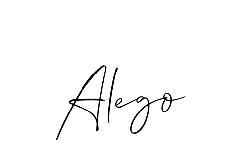 Also we have Alego name is the best signature style. Create professional handwritten signature collection using Allison_Script autograph style. Alego signature style 2 images and pictures png