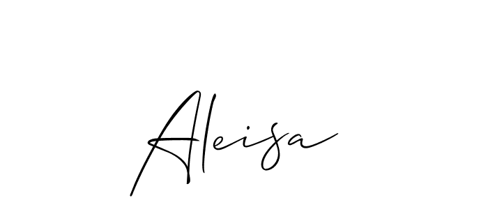 Create a beautiful signature design for name Aleisa . With this signature (Allison_Script) fonts, you can make a handwritten signature for free. Aleisa  signature style 2 images and pictures png