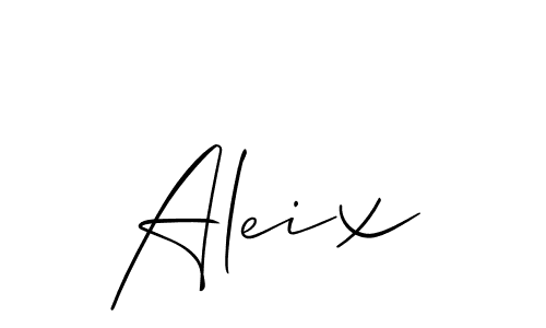 Also we have Aleix name is the best signature style. Create professional handwritten signature collection using Allison_Script autograph style. Aleix signature style 2 images and pictures png