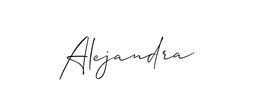 The best way (Allison_Script) to make a short signature is to pick only two or three words in your name. The name Alejandra include a total of six letters. For converting this name. Alejandra signature style 2 images and pictures png