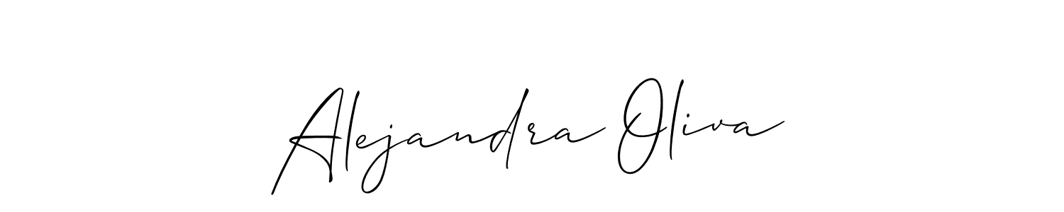 Allison_Script is a professional signature style that is perfect for those who want to add a touch of class to their signature. It is also a great choice for those who want to make their signature more unique. Get Alejandra Oliva name to fancy signature for free. Alejandra Oliva signature style 2 images and pictures png