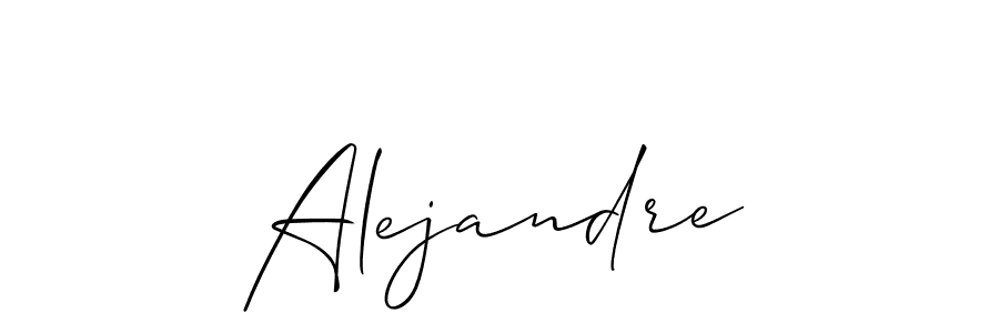 It looks lik you need a new signature style for name Alejandre. Design unique handwritten (Allison_Script) signature with our free signature maker in just a few clicks. Alejandre signature style 2 images and pictures png