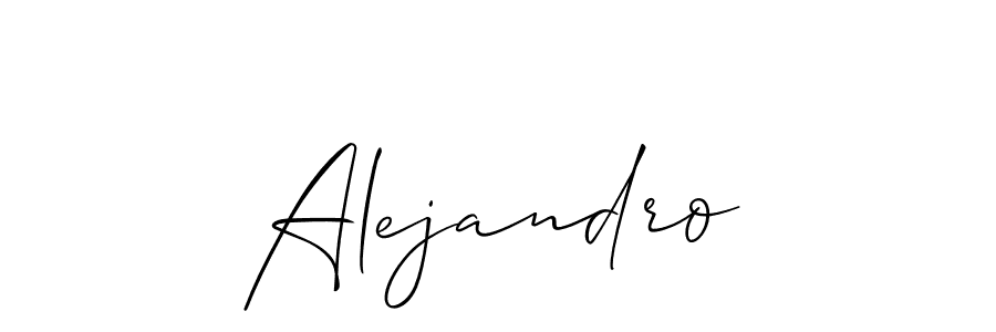 Design your own signature with our free online signature maker. With this signature software, you can create a handwritten (Allison_Script) signature for name Alejandro. Alejandro signature style 2 images and pictures png