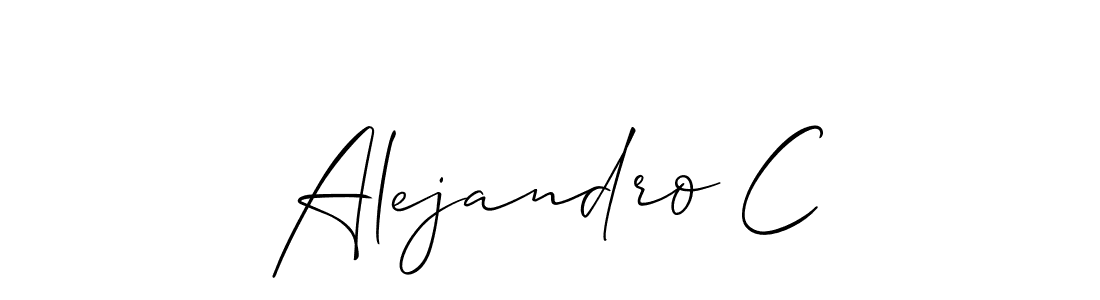 How to Draw Alejandro C signature style? Allison_Script is a latest design signature styles for name Alejandro C. Alejandro C signature style 2 images and pictures png