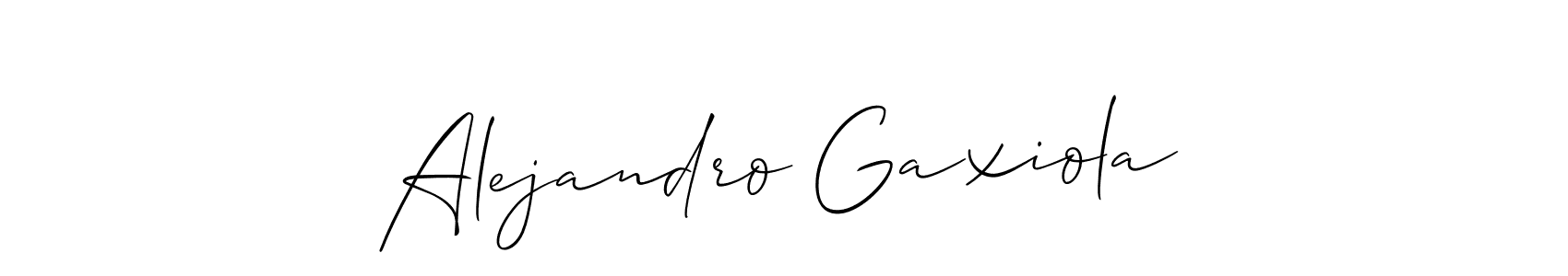 Create a beautiful signature design for name Alejandro Gaxiola. With this signature (Allison_Script) fonts, you can make a handwritten signature for free. Alejandro Gaxiola signature style 2 images and pictures png