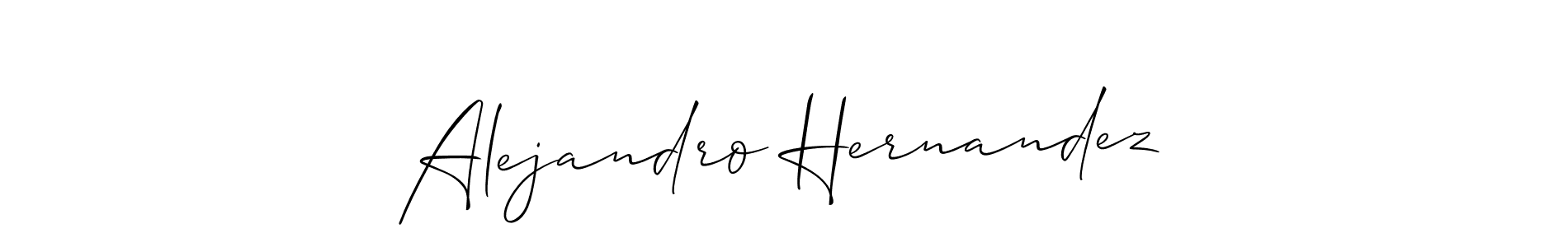 Use a signature maker to create a handwritten signature online. With this signature software, you can design (Allison_Script) your own signature for name Alejandro Hernandez. Alejandro Hernandez signature style 2 images and pictures png