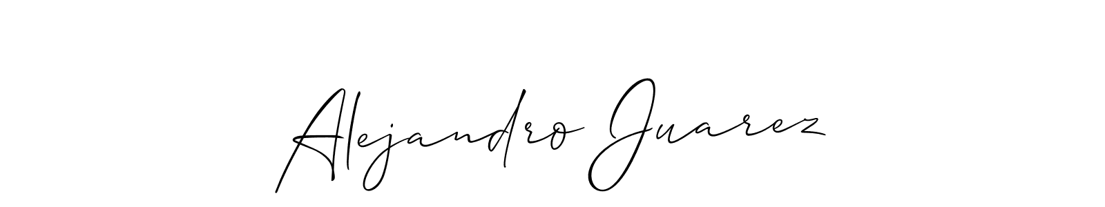 How to make Alejandro Juarez signature? Allison_Script is a professional autograph style. Create handwritten signature for Alejandro Juarez name. Alejandro Juarez signature style 2 images and pictures png