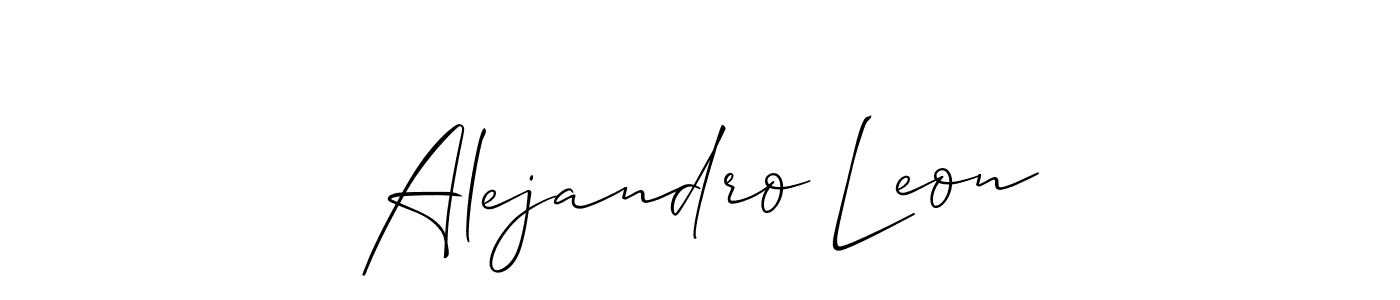 Make a short Alejandro Leon signature style. Manage your documents anywhere anytime using Allison_Script. Create and add eSignatures, submit forms, share and send files easily. Alejandro Leon signature style 2 images and pictures png