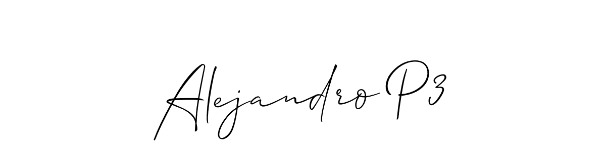 Make a beautiful signature design for name Alejandro P3. Use this online signature maker to create a handwritten signature for free. Alejandro P3 signature style 2 images and pictures png