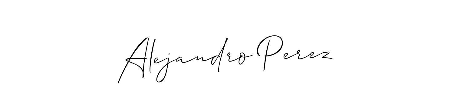 The best way (Allison_Script) to make a short signature is to pick only two or three words in your name. The name Alejandro Perez include a total of six letters. For converting this name. Alejandro Perez signature style 2 images and pictures png