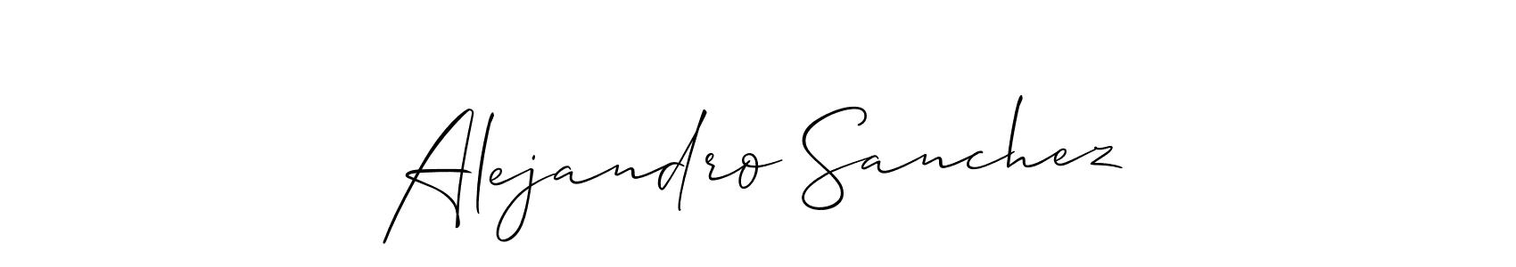 Best and Professional Signature Style for Alejandro Sanchez. Allison_Script Best Signature Style Collection. Alejandro Sanchez signature style 2 images and pictures png