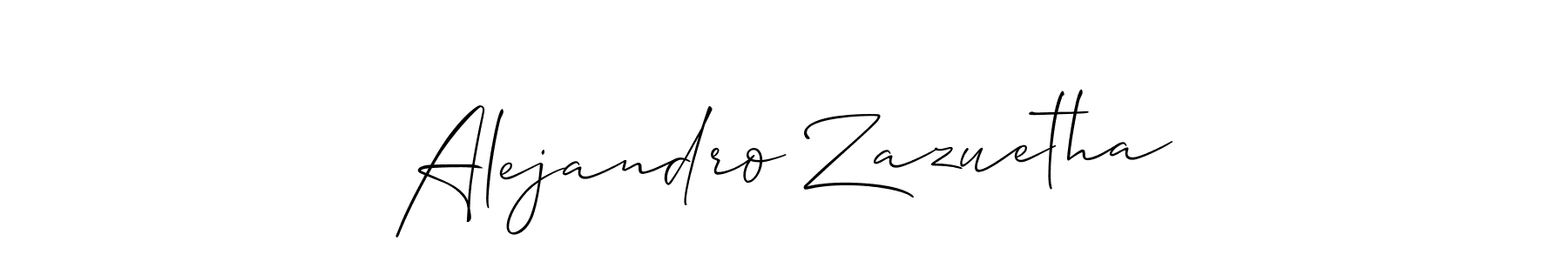 Also we have Alejandro Zazuetha name is the best signature style. Create professional handwritten signature collection using Allison_Script autograph style. Alejandro Zazuetha signature style 2 images and pictures png