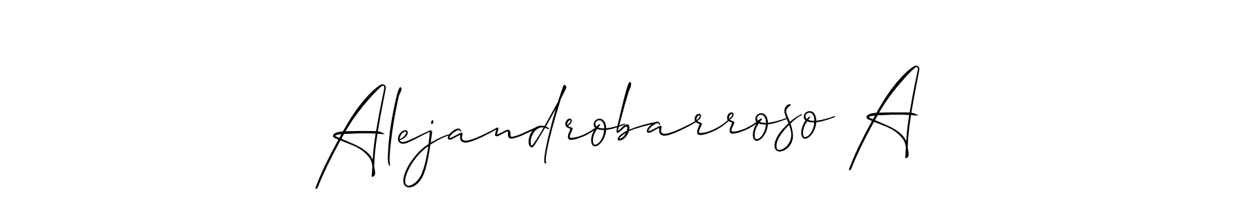 Make a short Alejandrobarroso A signature style. Manage your documents anywhere anytime using Allison_Script. Create and add eSignatures, submit forms, share and send files easily. Alejandrobarroso A signature style 2 images and pictures png