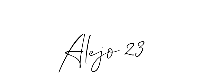 You can use this online signature creator to create a handwritten signature for the name Alejo 23. This is the best online autograph maker. Alejo 23 signature style 2 images and pictures png