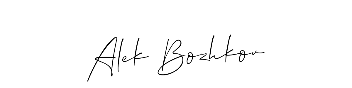 This is the best signature style for the Alek Bozhkov name. Also you like these signature font (Allison_Script). Mix name signature. Alek Bozhkov signature style 2 images and pictures png