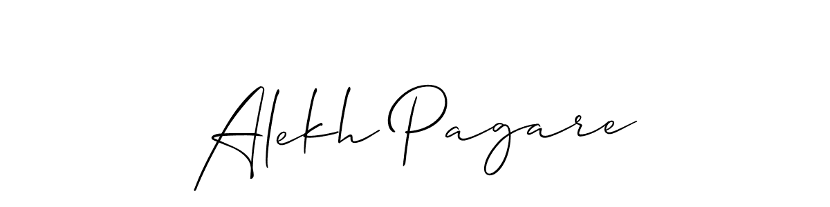 Best and Professional Signature Style for Alekh Pagare. Allison_Script Best Signature Style Collection. Alekh Pagare signature style 2 images and pictures png