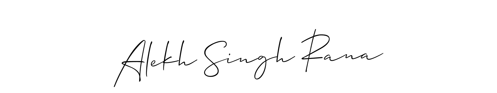 Also You can easily find your signature by using the search form. We will create Alekh Singh Rana name handwritten signature images for you free of cost using Allison_Script sign style. Alekh Singh Rana signature style 2 images and pictures png