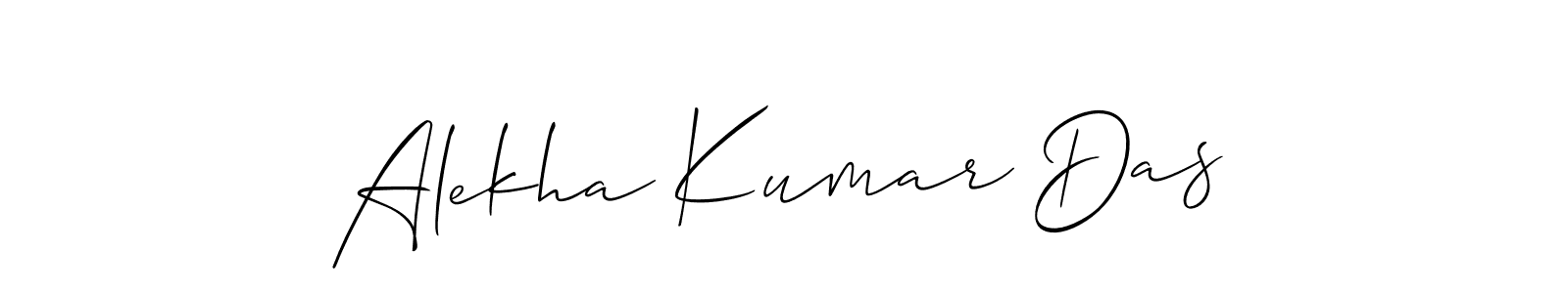 Allison_Script is a professional signature style that is perfect for those who want to add a touch of class to their signature. It is also a great choice for those who want to make their signature more unique. Get Alekha Kumar Das name to fancy signature for free. Alekha Kumar Das signature style 2 images and pictures png