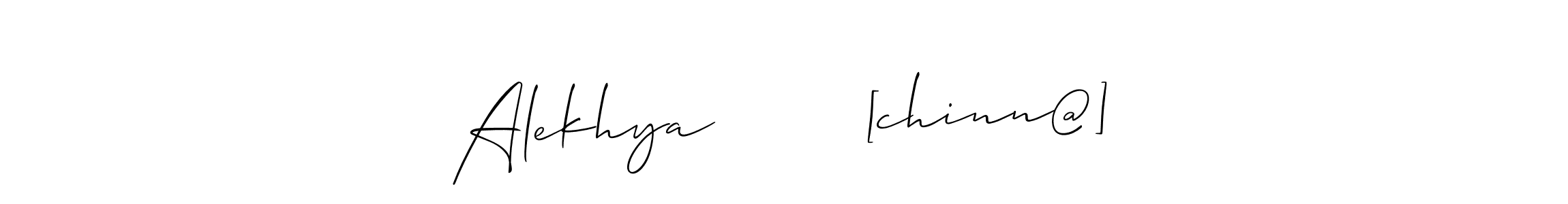 Once you've used our free online signature maker to create your best signature Allison_Script style, it's time to enjoy all of the benefits that Alekhya        [chinn@] name signing documents. Alekhya        [chinn@] signature style 2 images and pictures png