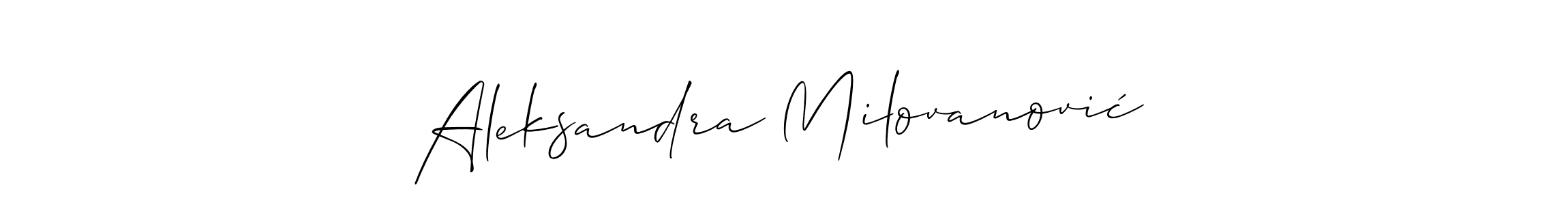 How to Draw Aleksandra Milovanović signature style? Allison_Script is a latest design signature styles for name Aleksandra Milovanović. Aleksandra Milovanović signature style 2 images and pictures png