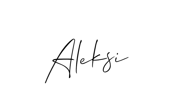 Best and Professional Signature Style for Aleksi. Allison_Script Best Signature Style Collection. Aleksi signature style 2 images and pictures png