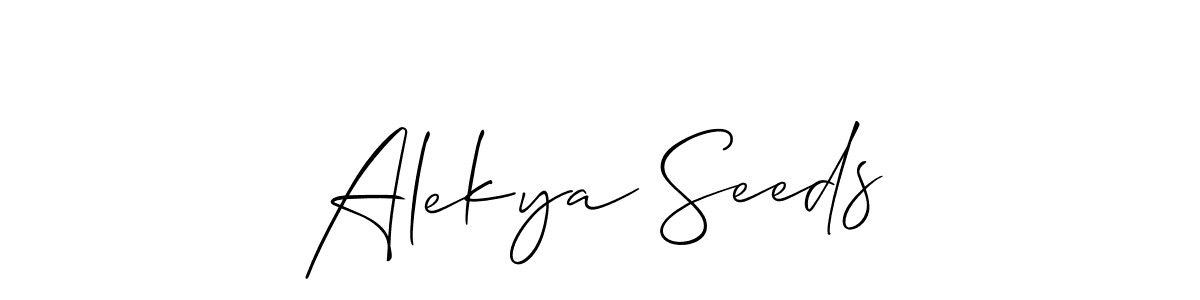 You should practise on your own different ways (Allison_Script) to write your name (Alekya Seeds) in signature. don't let someone else do it for you. Alekya Seeds signature style 2 images and pictures png