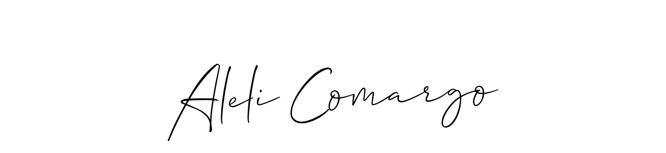 Make a beautiful signature design for name Aleli Comargo. Use this online signature maker to create a handwritten signature for free. Aleli Comargo signature style 2 images and pictures png
