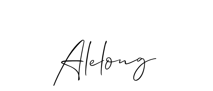 if you are searching for the best signature style for your name Alelong. so please give up your signature search. here we have designed multiple signature styles  using Allison_Script. Alelong signature style 2 images and pictures png