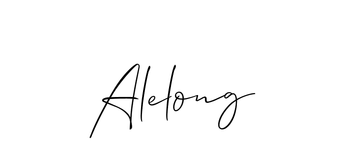 It looks lik you need a new signature style for name Alelong. Design unique handwritten (Allison_Script) signature with our free signature maker in just a few clicks. Alelong signature style 2 images and pictures png