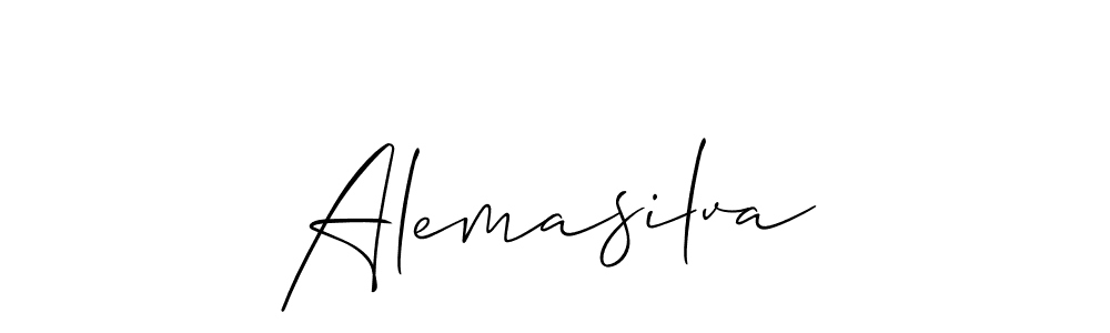 This is the best signature style for the Alemasilva name. Also you like these signature font (Allison_Script). Mix name signature. Alemasilva signature style 2 images and pictures png