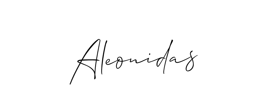 The best way (Allison_Script) to make a short signature is to pick only two or three words in your name. The name Aleonidas include a total of six letters. For converting this name. Aleonidas signature style 2 images and pictures png