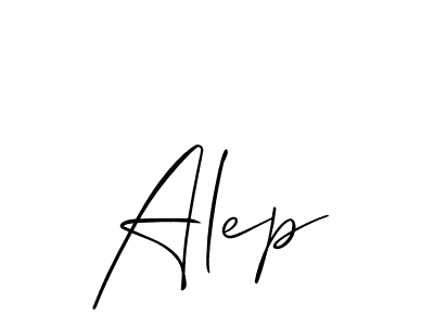 Alep stylish signature style. Best Handwritten Sign (Allison_Script) for my name. Handwritten Signature Collection Ideas for my name Alep. Alep signature style 2 images and pictures png
