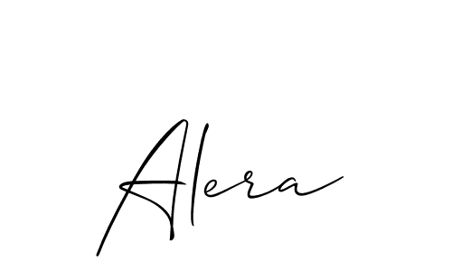 Also You can easily find your signature by using the search form. We will create Alera name handwritten signature images for you free of cost using Allison_Script sign style. Alera signature style 2 images and pictures png