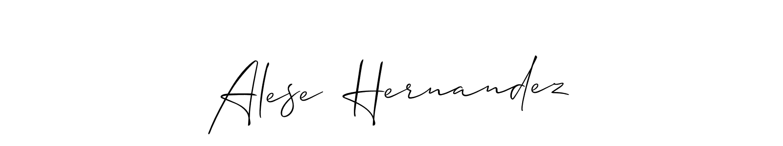 You should practise on your own different ways (Allison_Script) to write your name (Alese  Hernandez) in signature. don't let someone else do it for you. Alese  Hernandez signature style 2 images and pictures png