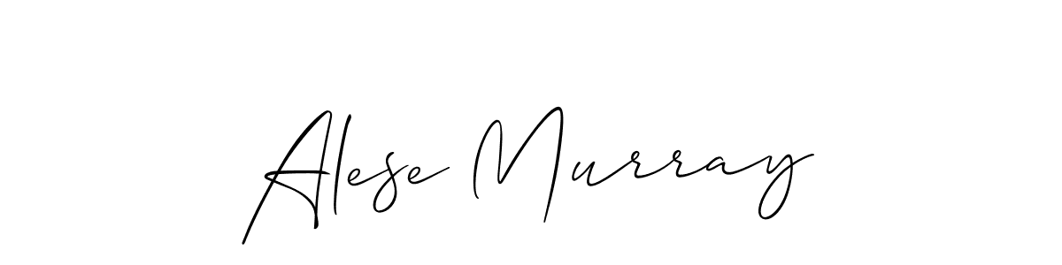 Create a beautiful signature design for name Alese Murray. With this signature (Allison_Script) fonts, you can make a handwritten signature for free. Alese Murray signature style 2 images and pictures png