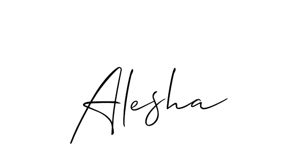 Also we have Alesha name is the best signature style. Create professional handwritten signature collection using Allison_Script autograph style. Alesha signature style 2 images and pictures png