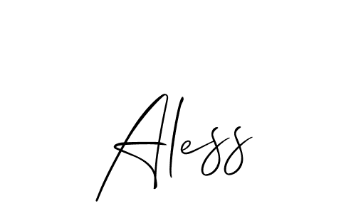 Best and Professional Signature Style for Aless. Allison_Script Best Signature Style Collection. Aless signature style 2 images and pictures png