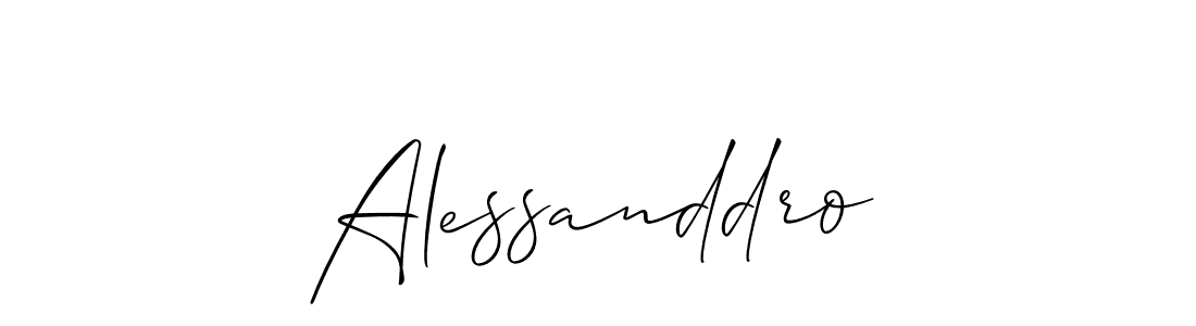 Use a signature maker to create a handwritten signature online. With this signature software, you can design (Allison_Script) your own signature for name Alessanddro. Alessanddro signature style 2 images and pictures png