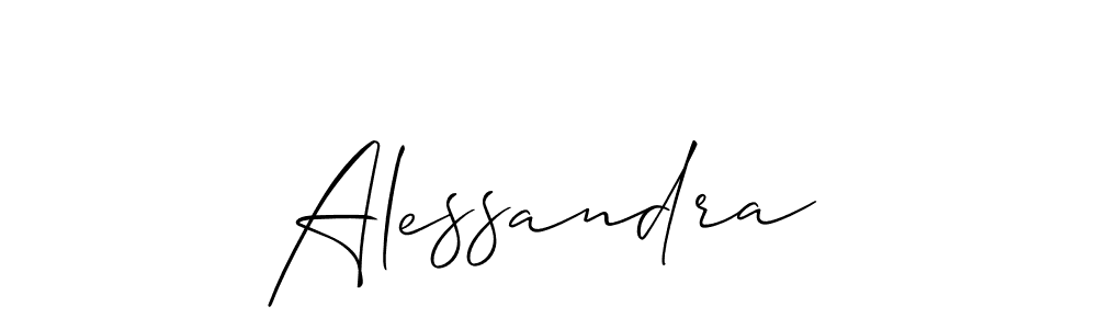 You should practise on your own different ways (Allison_Script) to write your name (Alessandra) in signature. don't let someone else do it for you. Alessandra signature style 2 images and pictures png