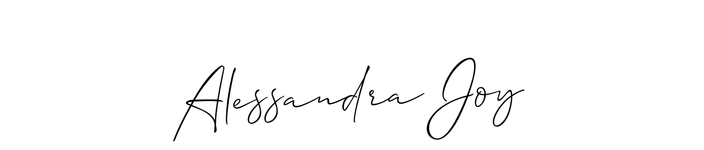 Also we have Alessandra Joy name is the best signature style. Create professional handwritten signature collection using Allison_Script autograph style. Alessandra Joy signature style 2 images and pictures png