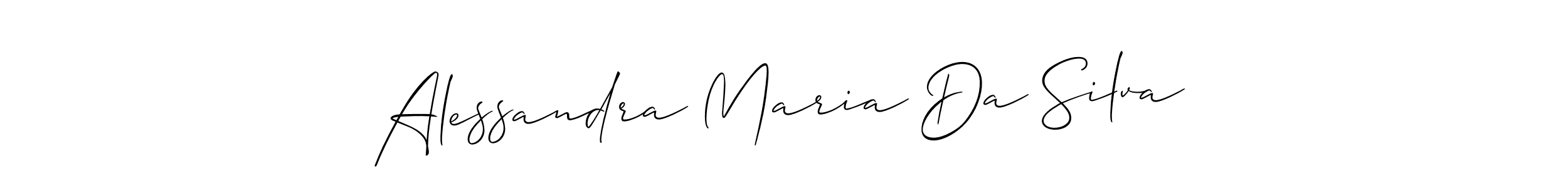 Alessandra Maria Da Silva stylish signature style. Best Handwritten Sign (Allison_Script) for my name. Handwritten Signature Collection Ideas for my name Alessandra Maria Da Silva. Alessandra Maria Da Silva signature style 2 images and pictures png