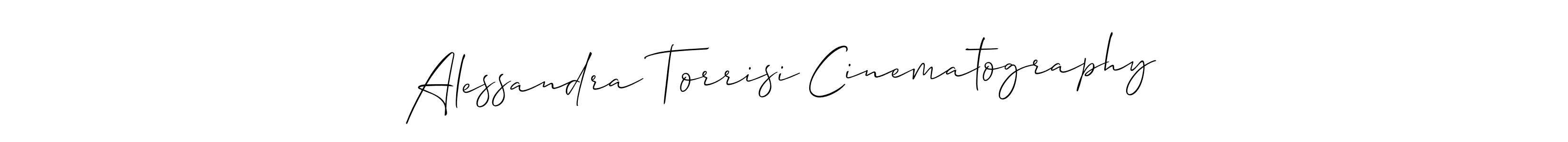 Also You can easily find your signature by using the search form. We will create Alessandra Torrisi Cinematography name handwritten signature images for you free of cost using Allison_Script sign style. Alessandra Torrisi Cinematography signature style 2 images and pictures png