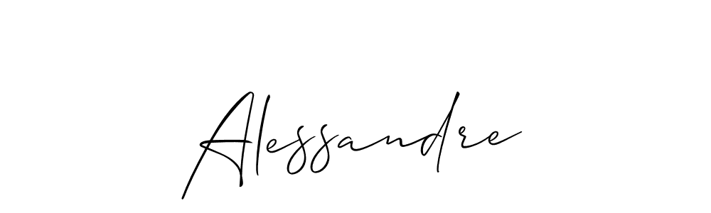 Design your own signature with our free online signature maker. With this signature software, you can create a handwritten (Allison_Script) signature for name Alessandre. Alessandre signature style 2 images and pictures png