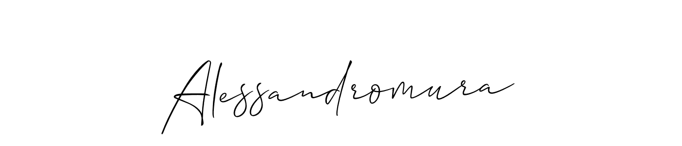 Create a beautiful signature design for name Alessandromura. With this signature (Allison_Script) fonts, you can make a handwritten signature for free. Alessandromura signature style 2 images and pictures png