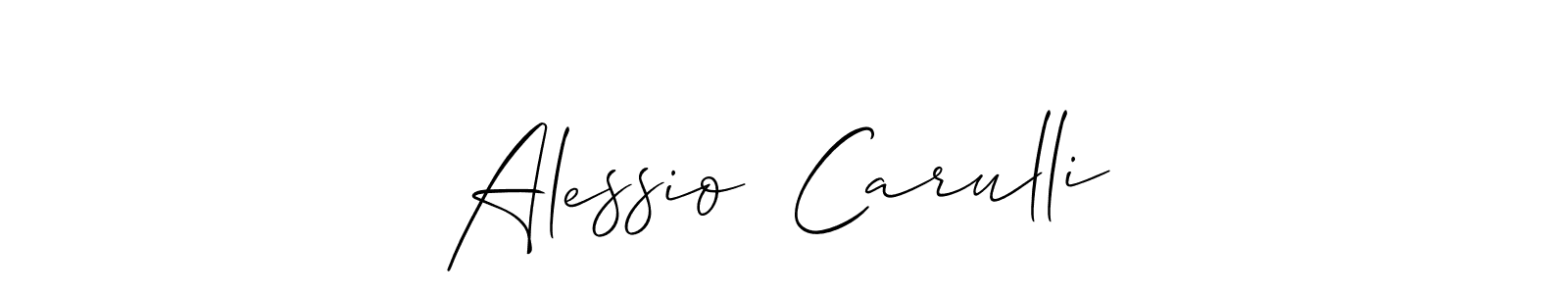 You can use this online signature creator to create a handwritten signature for the name Alessio  Carulli. This is the best online autograph maker. Alessio  Carulli signature style 2 images and pictures png