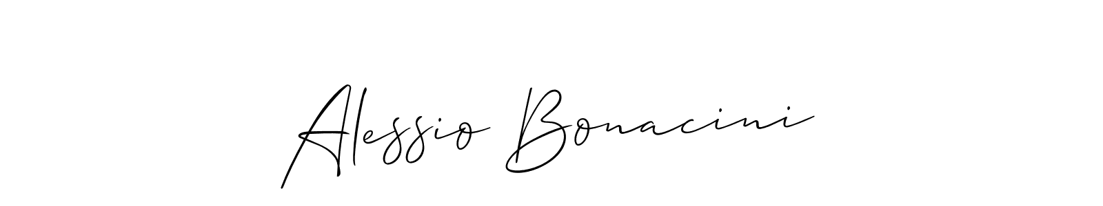 This is the best signature style for the Alessio Bonacini name. Also you like these signature font (Allison_Script). Mix name signature. Alessio Bonacini signature style 2 images and pictures png