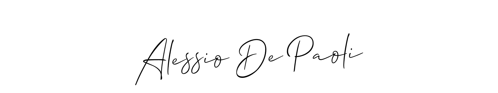 You can use this online signature creator to create a handwritten signature for the name Alessio De Paoli. This is the best online autograph maker. Alessio De Paoli signature style 2 images and pictures png