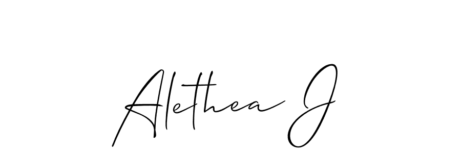 Once you've used our free online signature maker to create your best signature Allison_Script style, it's time to enjoy all of the benefits that Alethea J name signing documents. Alethea J signature style 2 images and pictures png