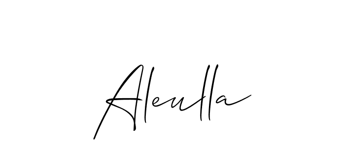 Once you've used our free online signature maker to create your best signature Allison_Script style, it's time to enjoy all of the benefits that Aleulla name signing documents. Aleulla signature style 2 images and pictures png