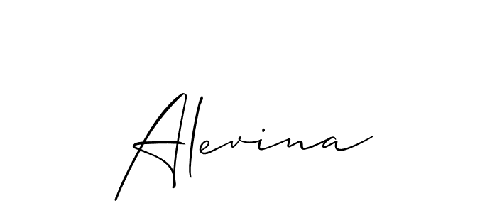 How to make Alevina name signature. Use Allison_Script style for creating short signs online. This is the latest handwritten sign. Alevina signature style 2 images and pictures png